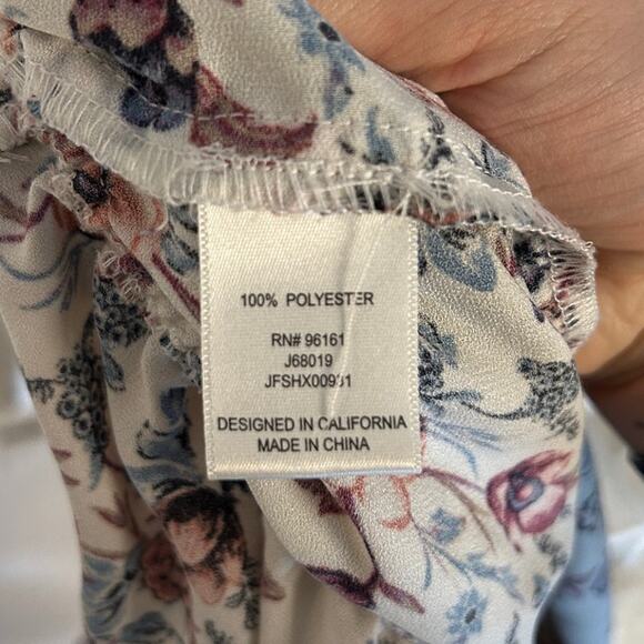 Bebop Women's Size L White Multicolor Floral Off the Shoulder Jumpsuit #0330 - Picture 10 of 16